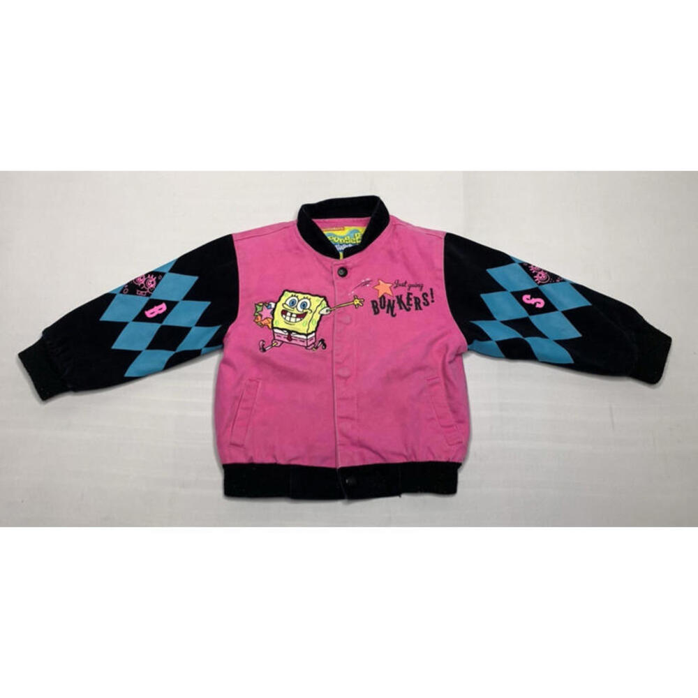 VTG JH Design Spongebob SquarepantsBonkers Toddler 3T Corduroy Jacket P151